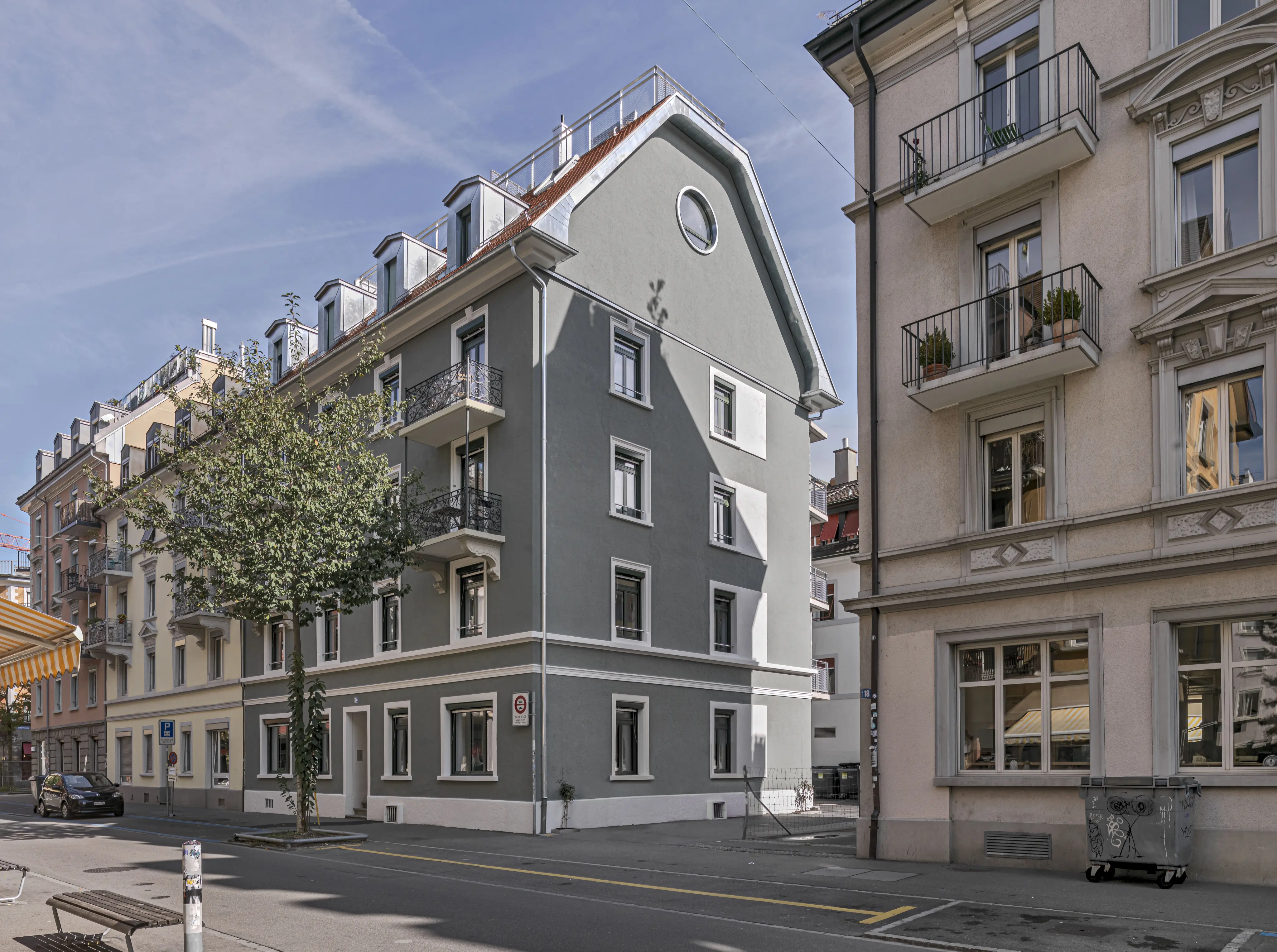 Totalsanierung + Aufstockung MFH Luisenstrasse 8005 Zürich